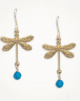 Dragonfly Earrings • Swarovski Crystal