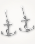 Anchor Earrings • Silver
