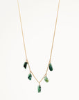 Natural Raw Emerald Necklace