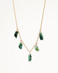 Natural Raw Emerald Necklace