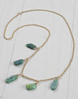 Natural Raw Emerald Necklace