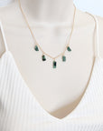 Natural Raw Emerald Necklace