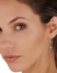 Fleur de Lis Earrings • Crystal