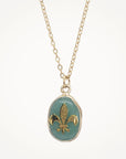 Fleur De Lis Necklace • Choice of Gemstone