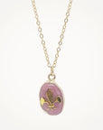 Fleur De Lis Necklace • Choice of Gemstone