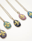 Fleur De Lis Necklace • Choice of Gemstone