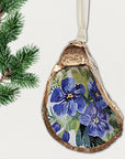 Forget-Me-Not Floral Ornament • Oyster Shell