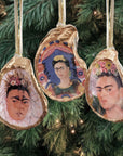 Frida Kahlo Ornament The Frame • Oyster Shell