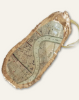 New Orleans Map Oyster Shell Ornament • Mighty Mississippi