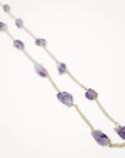 Gossamer Chain Necklace Amethyst