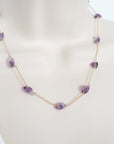 Gossamer Chain Necklace Amethyst