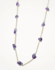 Gossamer Chain Necklace Amethyst