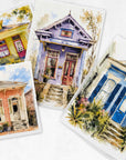 Greeting Cards • NOLA Shotgun Houses, Pack of 4