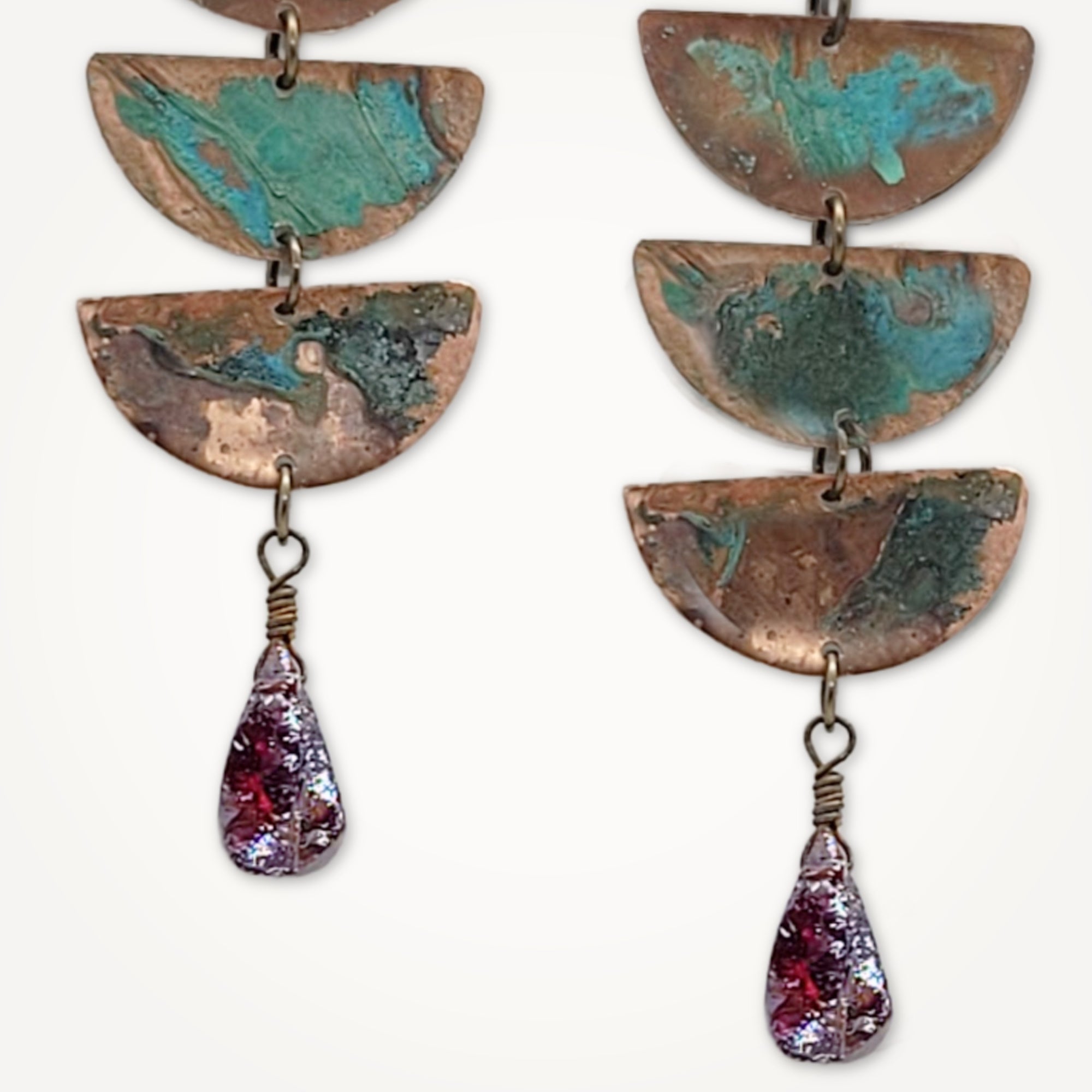 Porcelain moon earring (only one side) main image 1