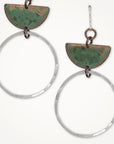 Half Moon Hoop Earrings