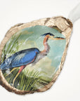 Blue Heron Ornament • Oyster Shell
