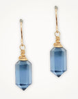 Hexa Crystal Earrings • Choice of Gemstone