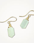 Hexa Crystal Earrings • Choice of Gemstone