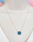 Hexagon Necklace • Choice of Color