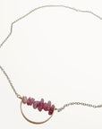Horizon Necklace • Pink Tourmaline