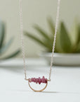 Horizon Necklace • Pink Tourmaline