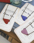 I Love You Necklace • Choice of Color