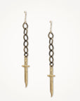 Gold Knife Earrings