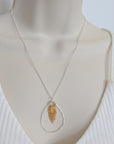 Leonne Teardrop Necklace • Mixed Metal