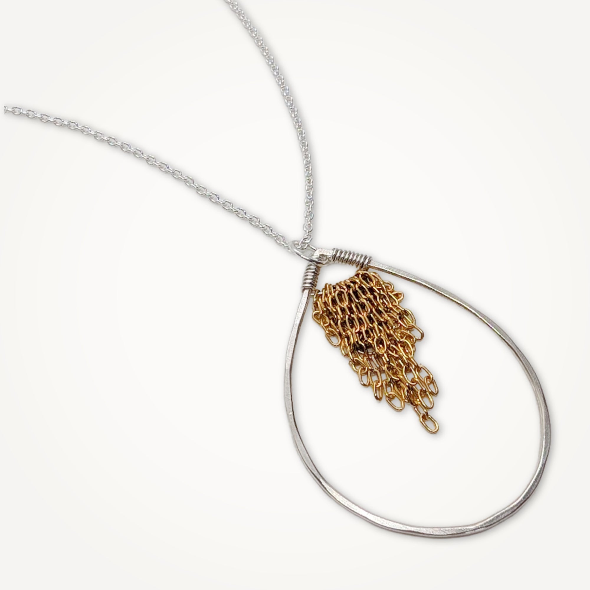 Leonne Teardrop Necklace • Mixed Metal