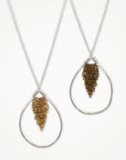 Leonne Teardrop Necklace • Mixed Metal