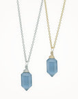 Hexa Crystal Necklace • Choice of Gemstone