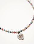 Beaded Lotus Necklace