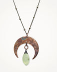 Lunar Gem Necklace • Prehnite