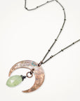 Lunar Gem Necklace • Prehnite