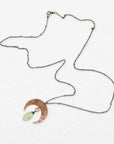 Lunar Gem Necklace • Prehnite