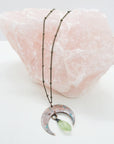 Lunar Gem Necklace • Prehnite
