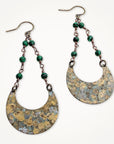 Malachite Verdigris Earrings