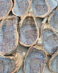 New Orleans Map Oyster Shell Ornament • Choice of Map