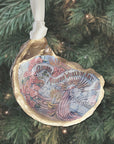 Vintage Mardi Gras Float Ornament • Oyster Shell