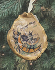 Vintage Mardi Gras Ornament • Oyster Shell