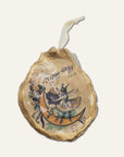 Vintage Mardi Gras Ornament • Oyster Shell