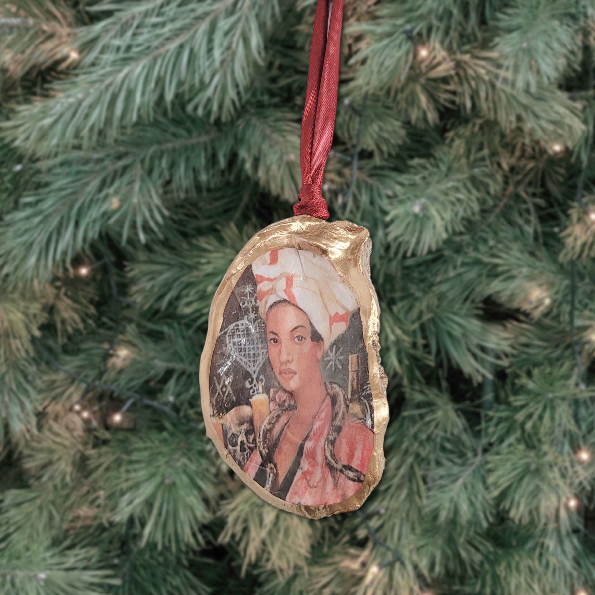 Marie Laveau Ornament • Oyster Shell