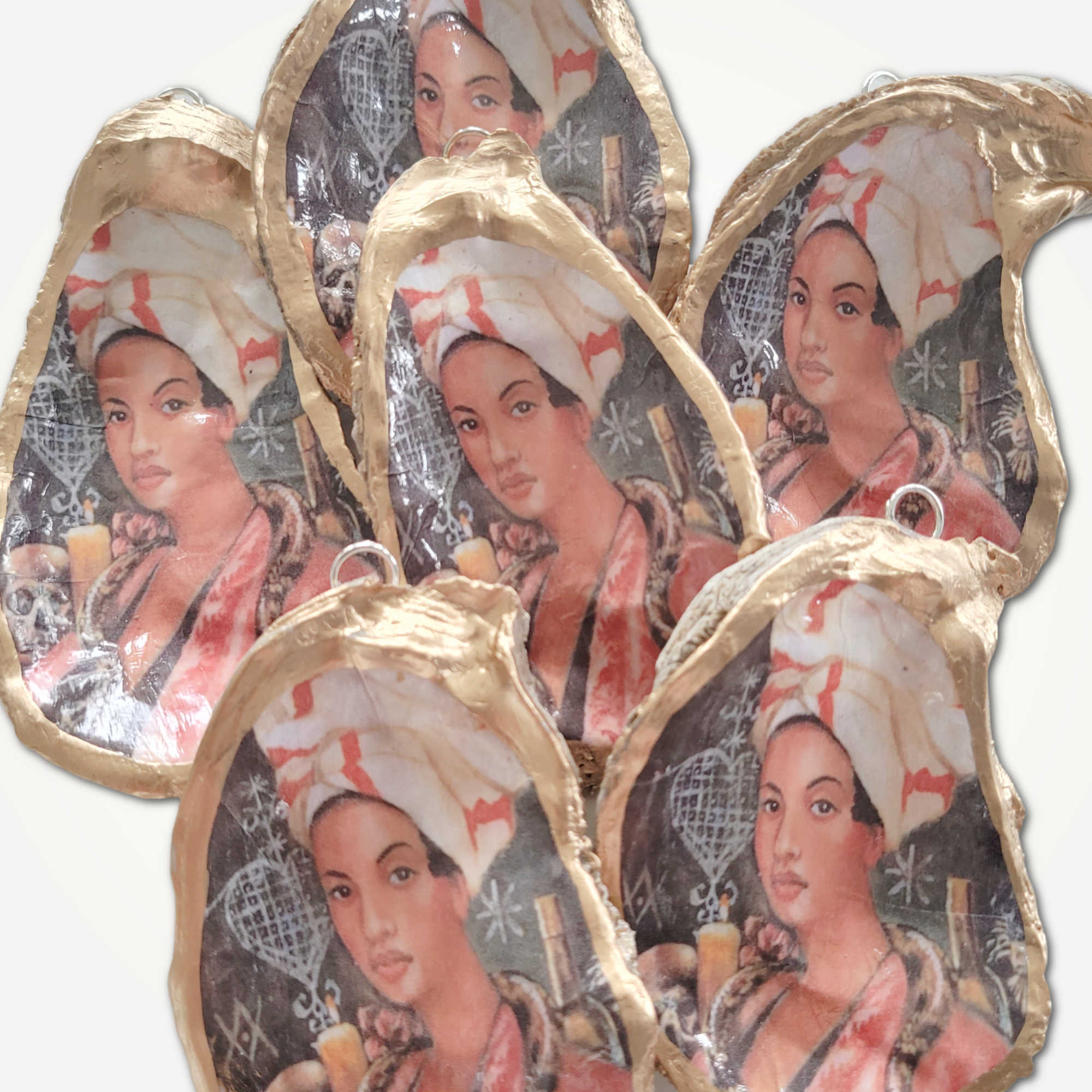 Marie Laveau Ornament • Oyster Shell