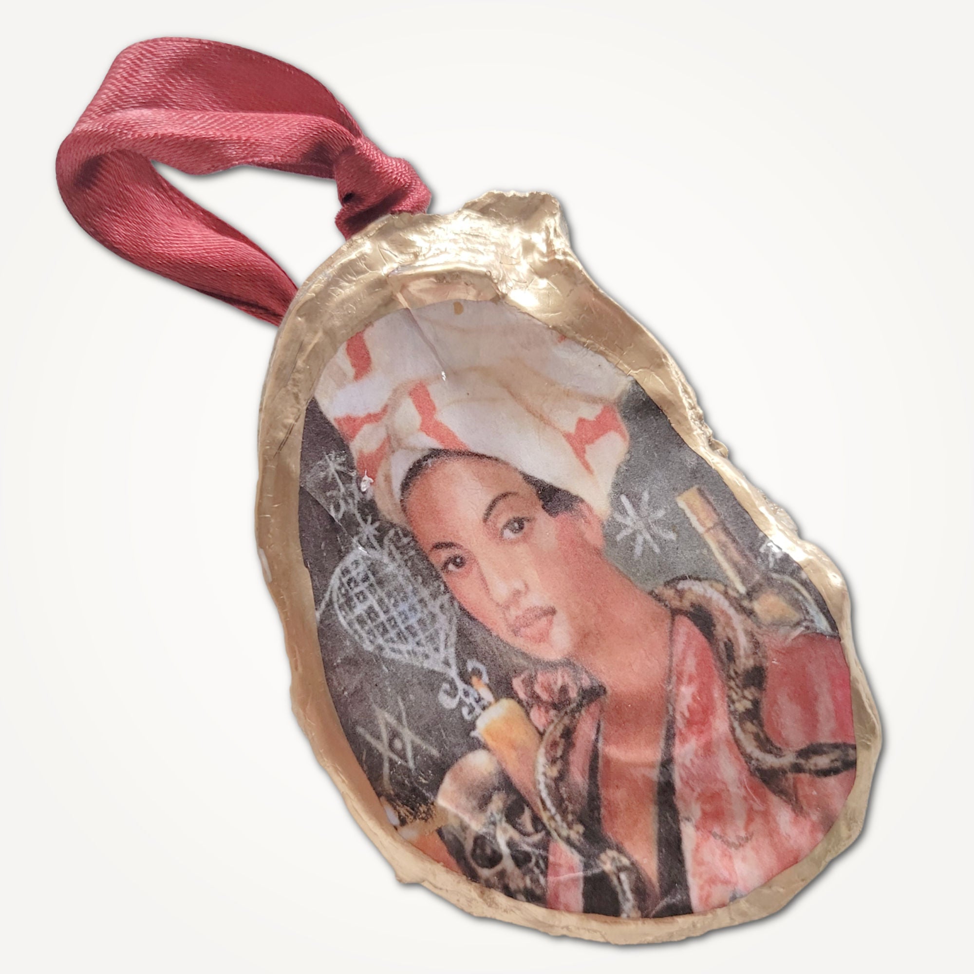 Marie Laveau Ornament • Oyster Shell