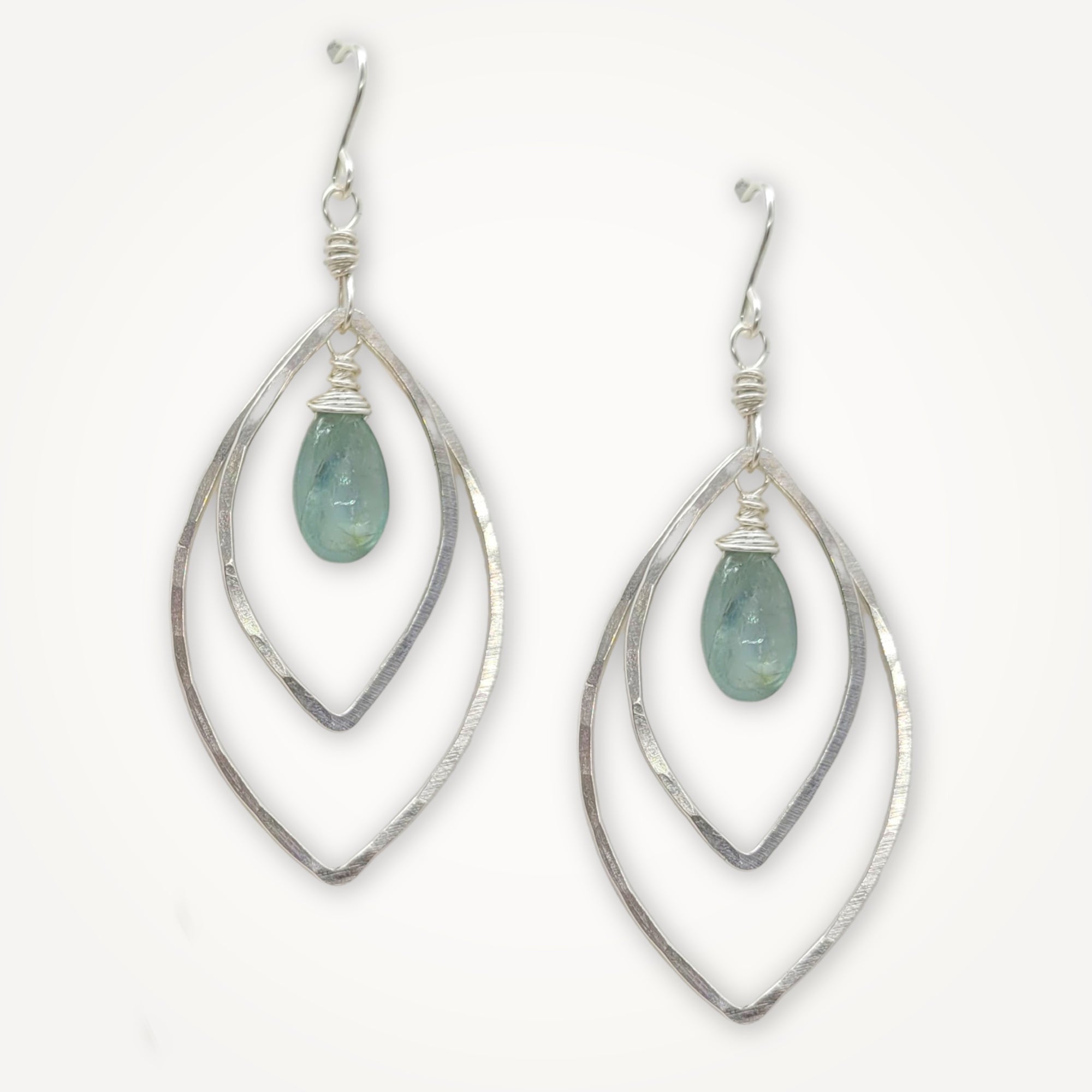 Double Marquise Earrings • Kyanite