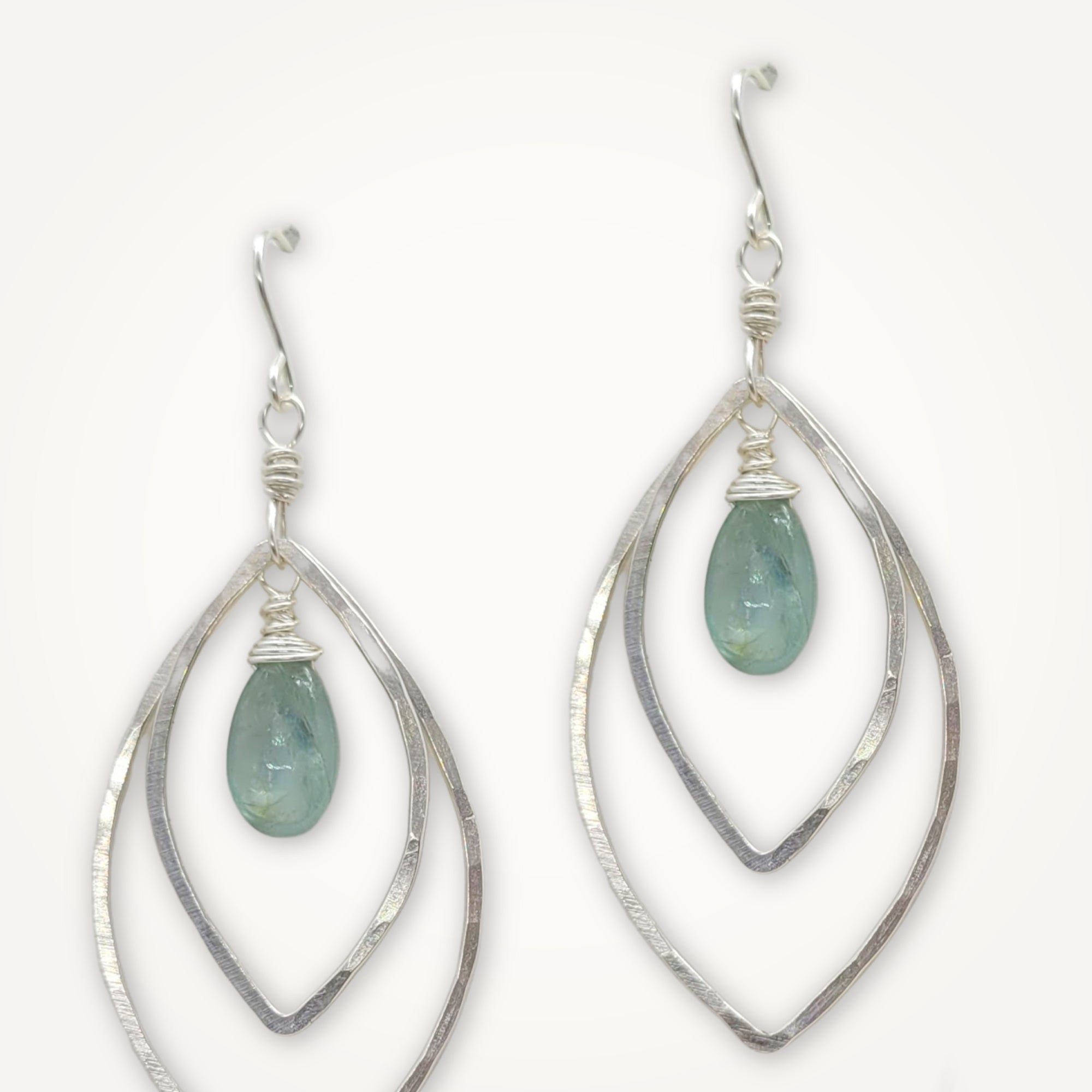 Double Marquise Earrings • Kyanite