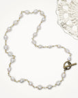 Moderne Pearl Wire Wrap Necklace