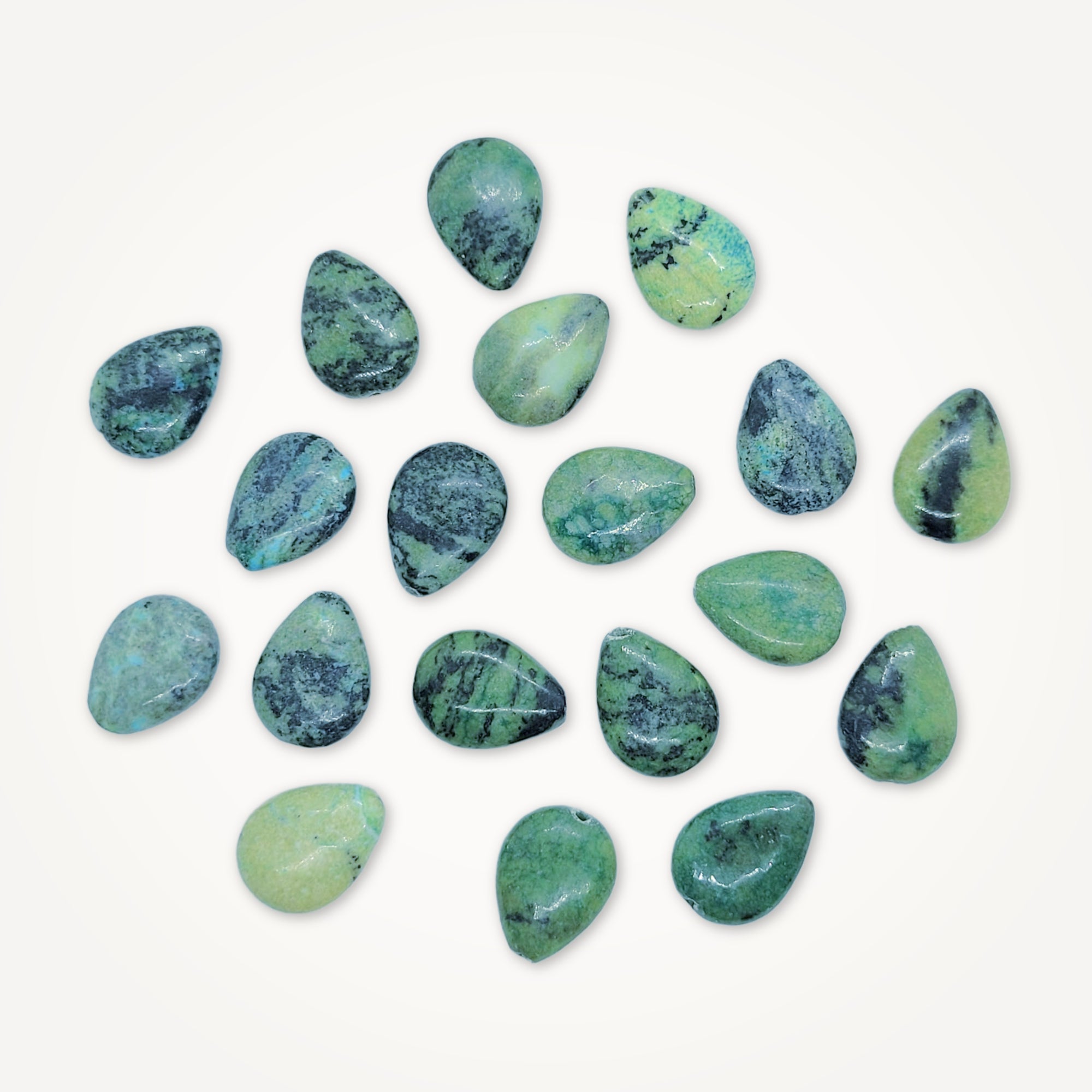 Moon Halo Necklace • Green African Jasper