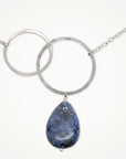 Moon Halo Necklace • Blue Dumortierite