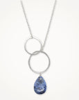 Moon Halo Necklace • Blue Dumortierite